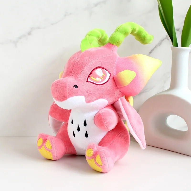 

20cm Dragon Fruit Kawaii Plush Toys Little Pitaya Dinosaur Animal Plushie Toys Soft Stuffed Doll Xmas For Kids Gifts