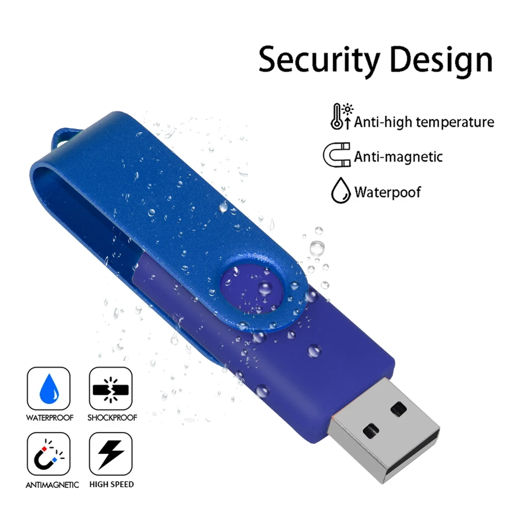 Pen Drive 8GB 16GB drive 32GB 64GB 128GB metal Keychain flash stick High speed usb 2.0 with type-c adapter for Tablet/PC |