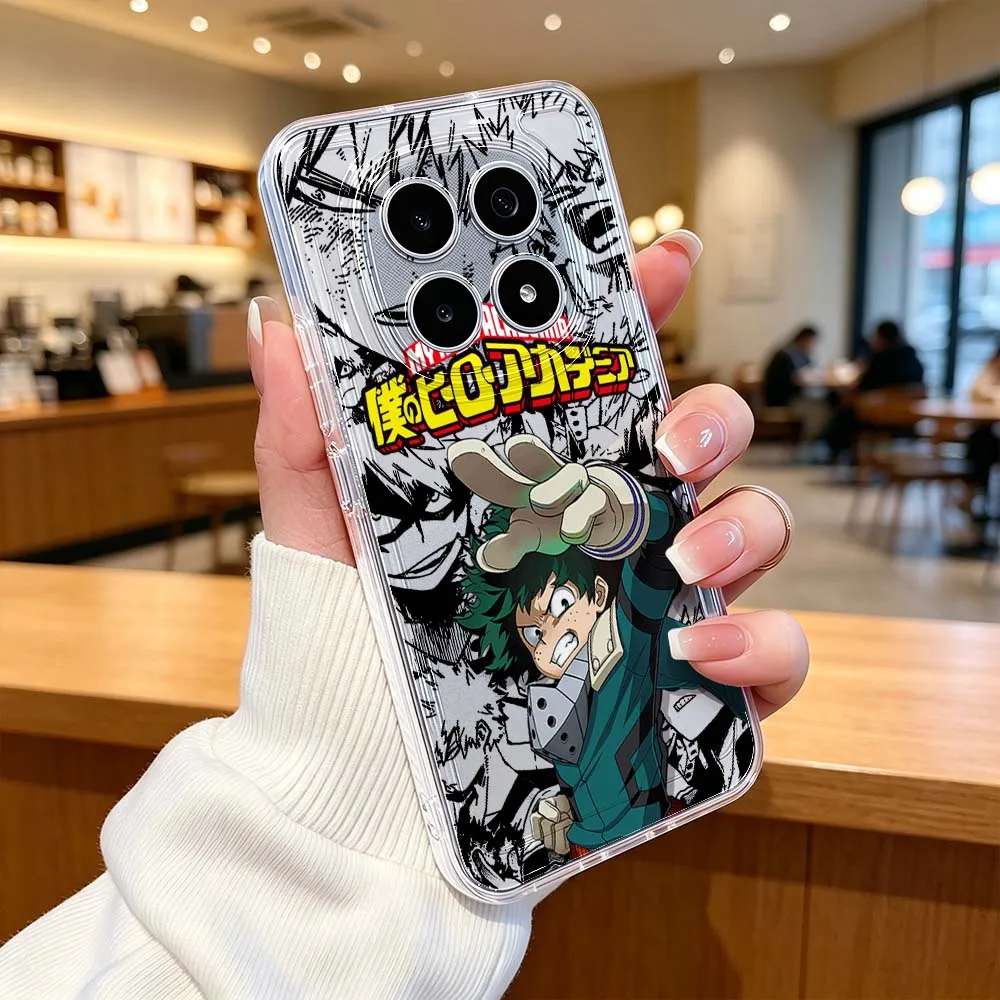 Фото Чехол для телефона My Hero Academia для Xiaomi POCO X7 X6 X5 F7 F6 F5 F4 M8 M6 C85 C71 Pro, прозрачный защитный чехол. №3