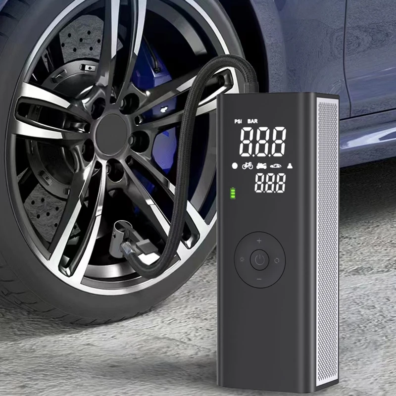 

Автомобильный воздушный насос 10000 мАч, беспроводной воздушный насос, портативный автомобильный насос с цифровым дисплеем, воздушный насос для шин 12 В