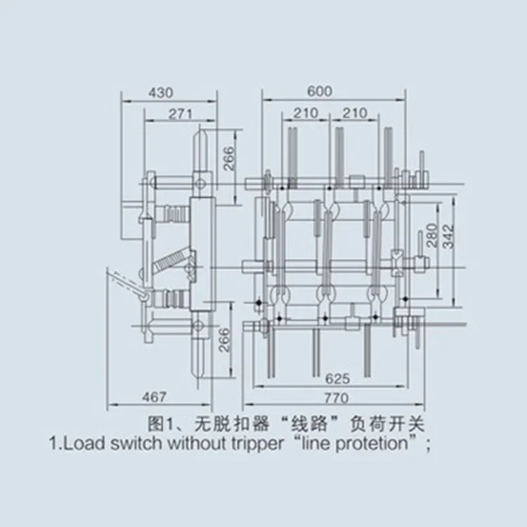 Комнатный Трехфазный переменный ток высокого напряжения 12KV нагрузка
