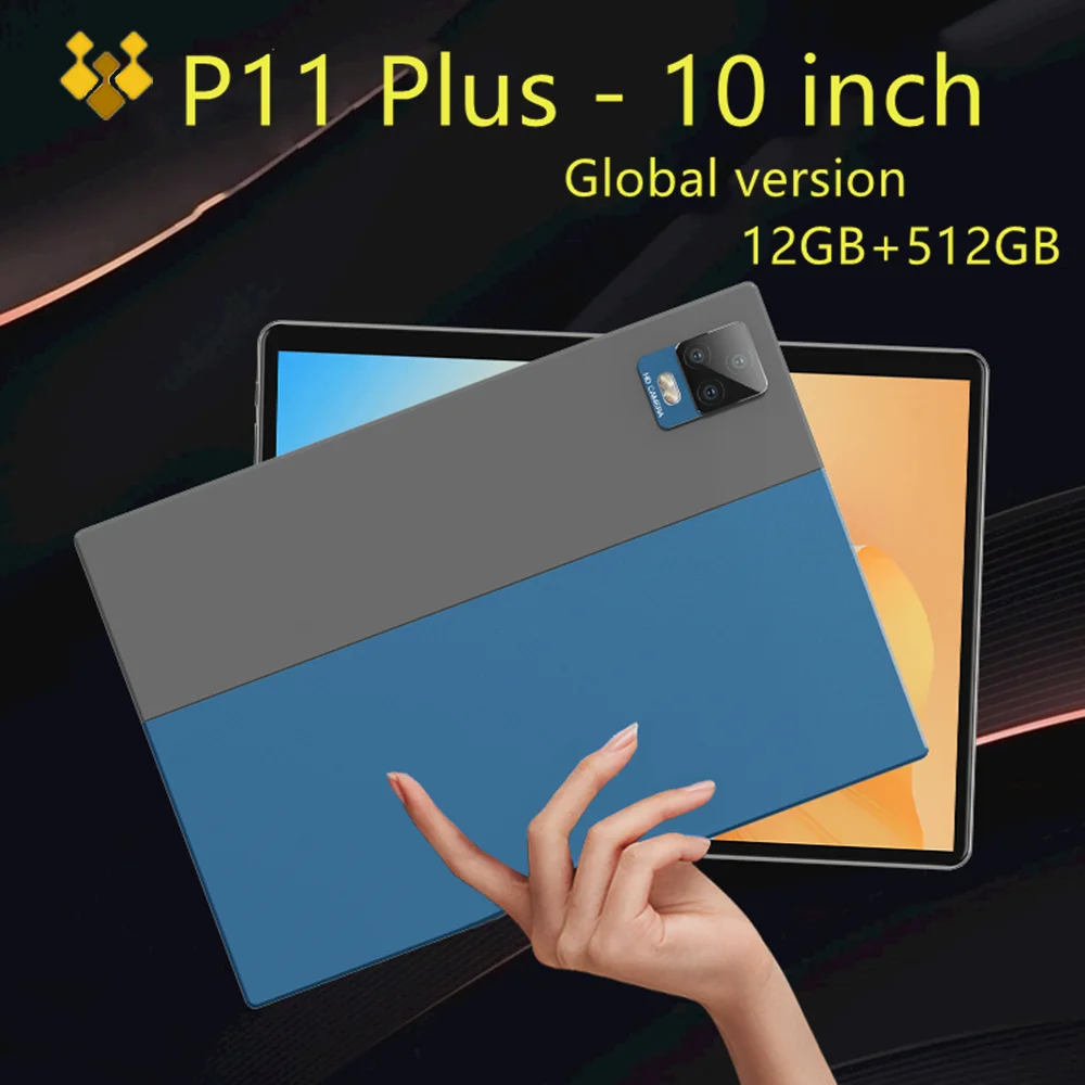 

Планшетный ПК P11 Plus, планшет Android 10 дюймов, планшет 12 Гб ОЗУ 512 Гб ПЗУ, планшеты с сенсорным экраном, планшетов с GPS и ручкой