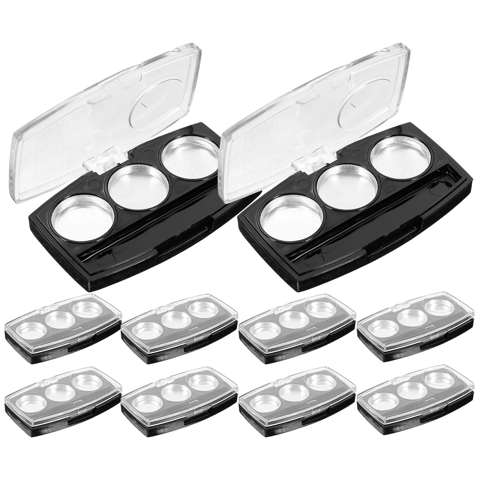 10 шт. палитра коробки для теней век пустой лоток макияжа консилер-органайзер