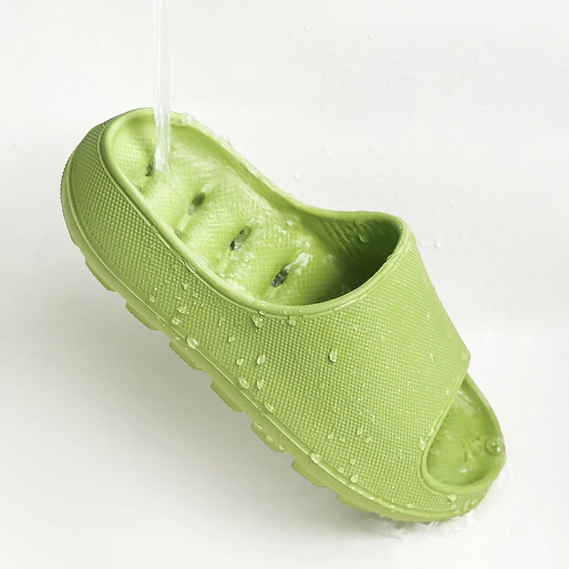 Thick Platform Horsehold Slippers Women Indoor Bathroom Slides Couple Soft EVA Anti-Slip Home Floor Slides Ladies Summer Shoes