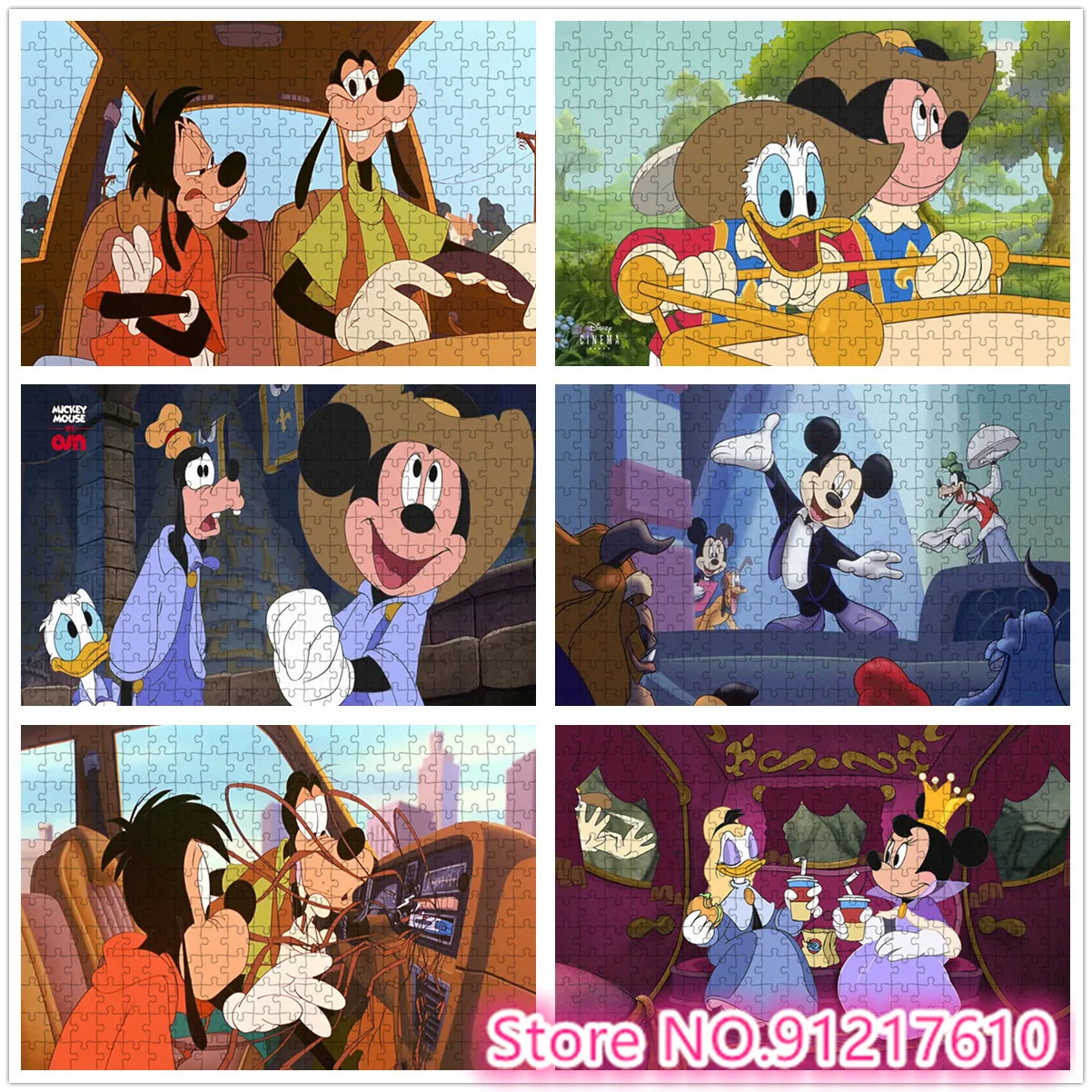 

Disney Cartoon Character Mickey Mouse Puzzle 1000 Piece Paper Puzzle Stress Relief DIY Large Jigsaw Puzzle Unique Gift