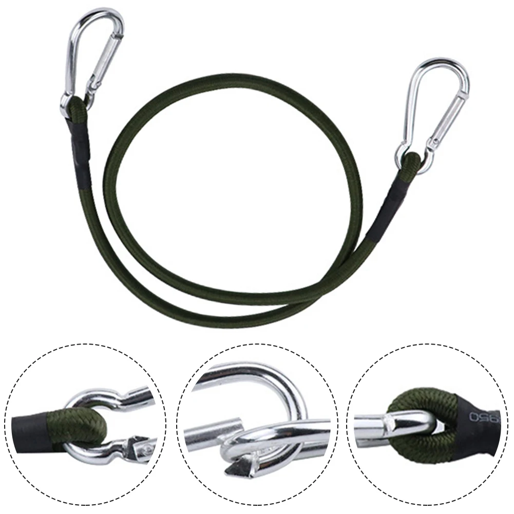 

8mm Outdoor Camping Elastic Storage Rope Tent Hanging Rope Bind Rope 60/90/120cm Tent Rope With Hook Camping Tent Accessories