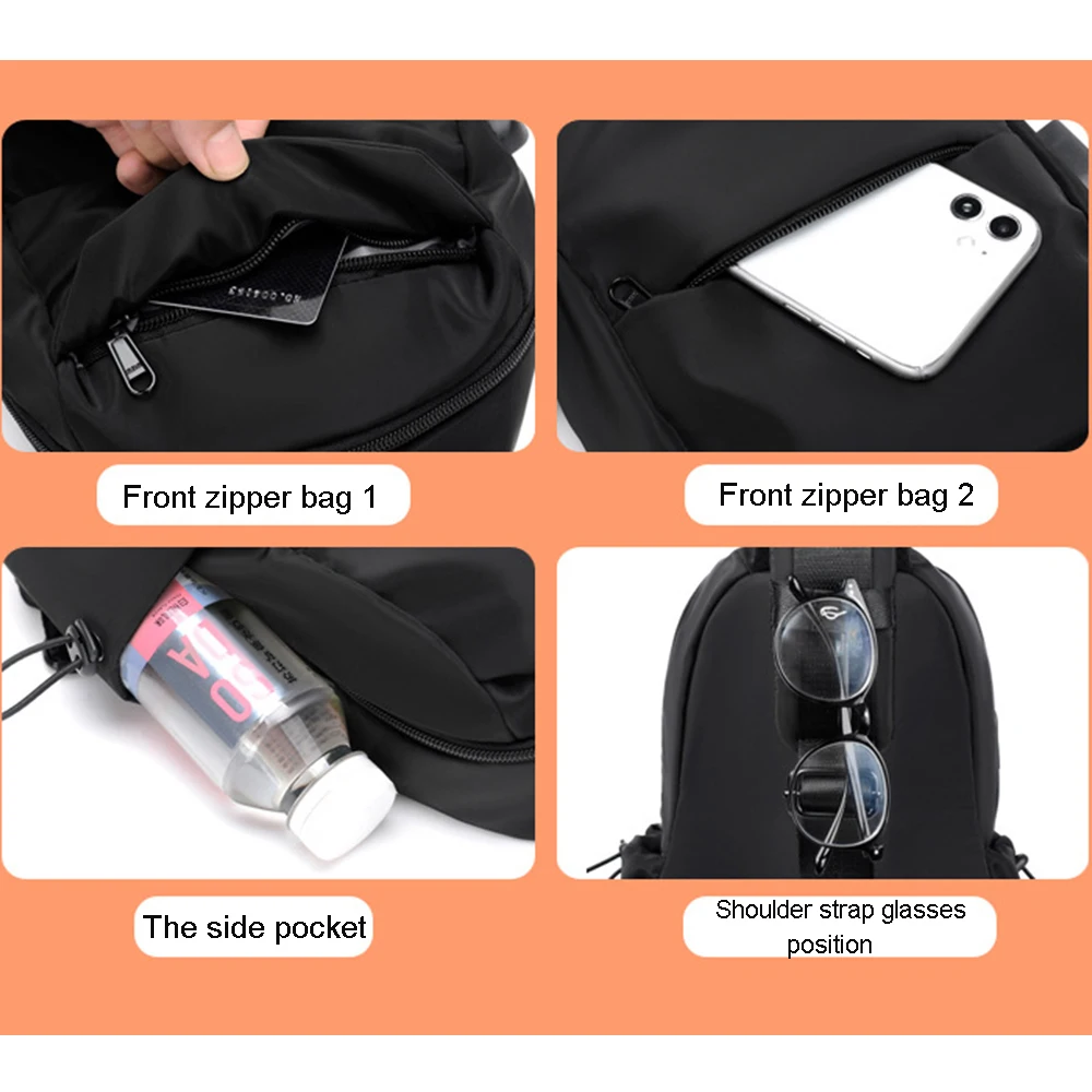 SUUTOOP Мужская многофункциональная сумка через плечо водонепроницаемая нагрудная