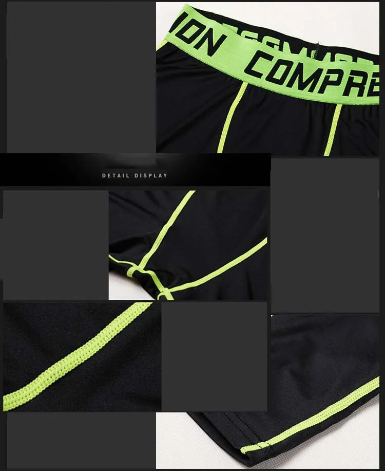 High Quality 2022 Summer Sport GYM Tight Men Fitness Skinny Short Bodybuilding Boxer Shapers Training Compression Shorts XXXL