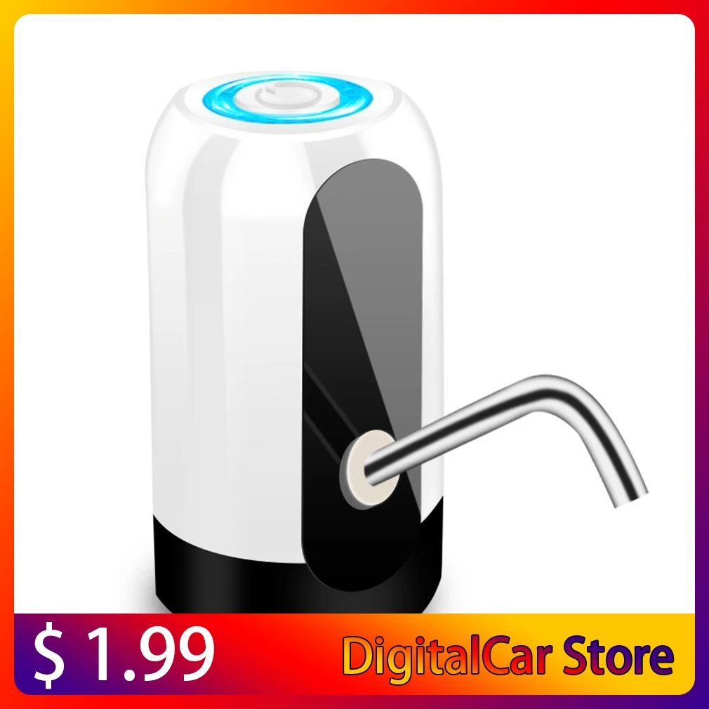

HOME-Water Bottle Pump, USB Charging Automatic Drinking Water Pump Portable Electric Water Dispenser Water Bottle Switch for U