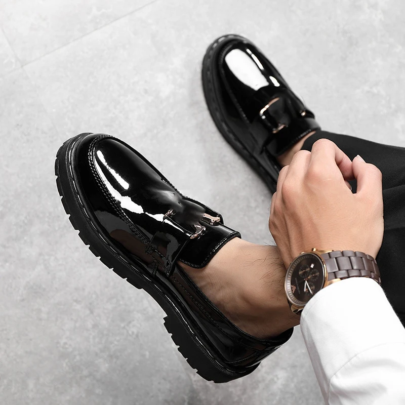

Male Martin Boots Student Korean Fashion Shoes Male Leather Shoes Board Shoes Waterproof High rise Low top Shoes Male