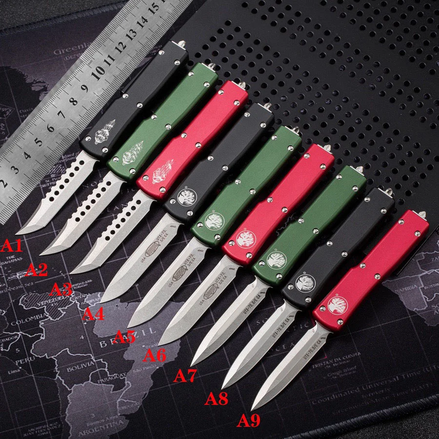 

Mini UTX-70 T/E Tactical Pocket Knives D2 Blade Aluminum Handle Outdoor Hunting Camping Survival Knife Utility Tools