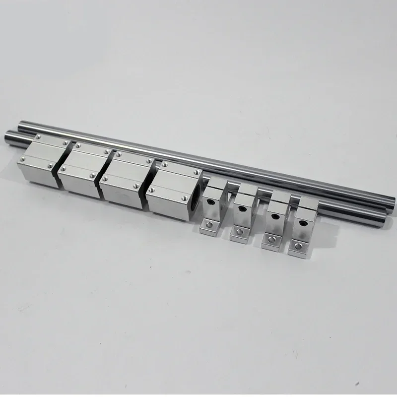 Линейный вал 2 шт. OD8/10/12/16 мм 300 400 500 800 4 SCS8/10/12/16UU линейные подшипниковые Блоки