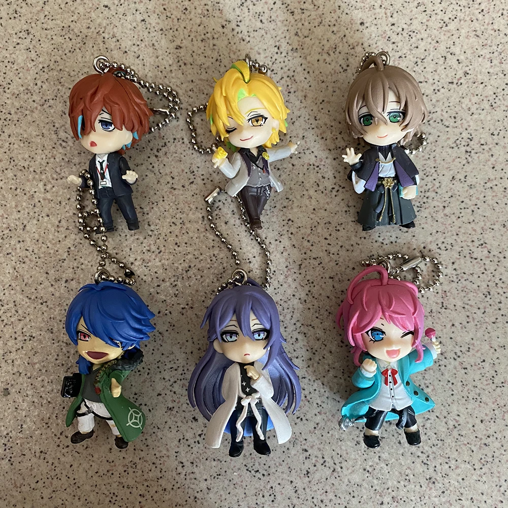 Bandai Genuine Hypnosis Microphone Action Figure Kannonzaka Doppo Yumeno Gentaro Amemura Ramuda Q Version Pendant Toys