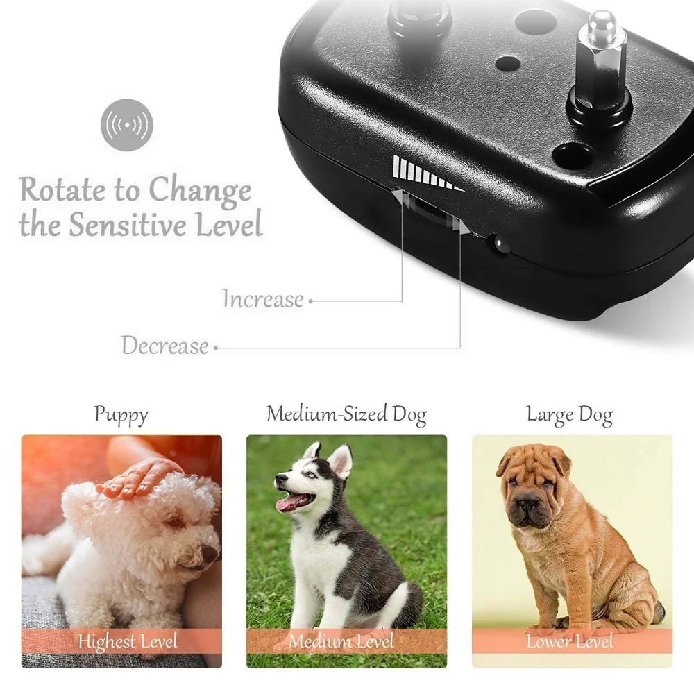 Electric Shock Anti-Bark Household Pet Stop Barking Control Collar Device for Dogs Training |
