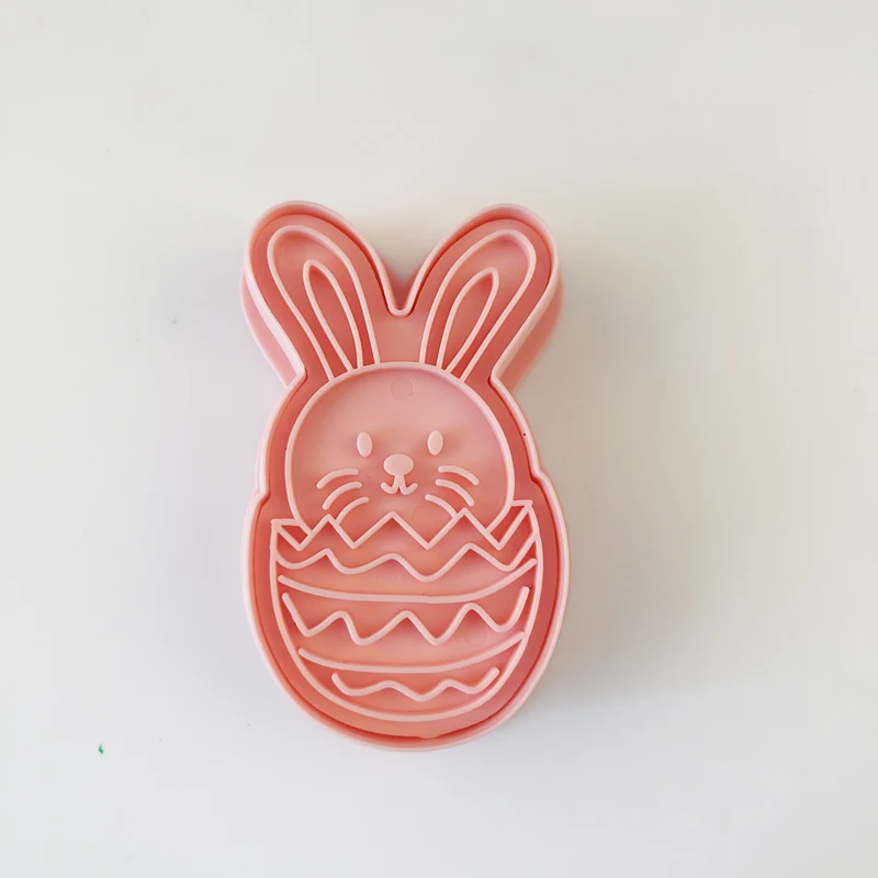

Пасхальный кролик, пресс для выпечки печенья, Пластиковая форма для выпечки, инструмент для выпечки, рельефная печать