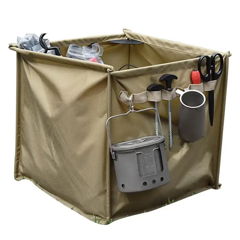 

Сумка для хранения гриля, кемпинга, вместительная сумка с широким отверстием, портативный органайзер для инструментов, из нейлона 500D, сумка ...