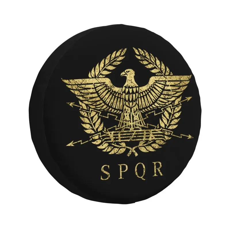 Пользовательский чехол для запасного колеса Rome SPQR Gold Roman Imperial Eagle Jeep Wrangler 4WD 4x4