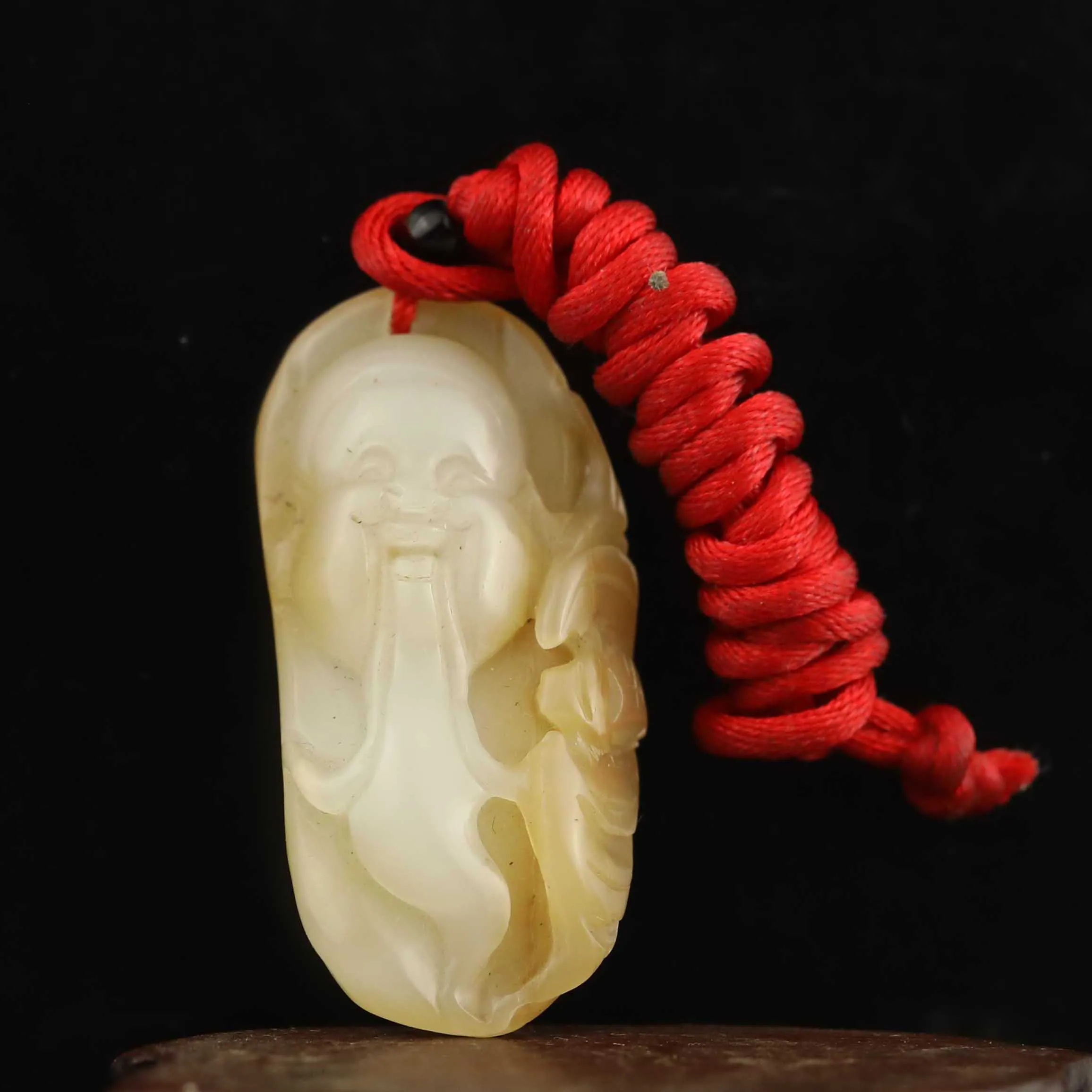 

Old China Natural hetian Jade Hand Carved statue of buddha pendant i