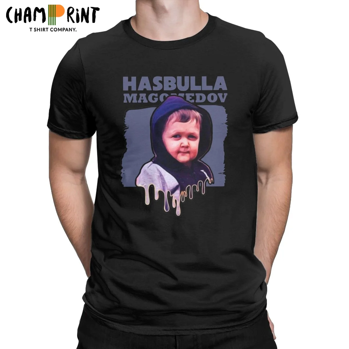 

Men's T-Shirt Hasbulla Magomedov Mini Khabib Blogger Hipster Cotton Tees Short Sleeve T Shirts Round Neck Tops 6XL