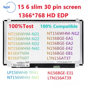 15 6 inch edp laptop lcd screeb156xtn07 1n156bga eb2 nt156whm n32nt156whm n42n156bga ea2 b156xtn04 15 6 slim 30 pin screen free global shipping