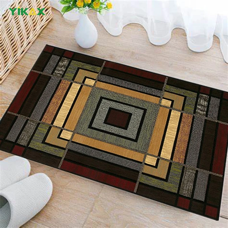 

Geometric Carpet Entrance Door mat Kitchen Rug Living Room Non-slip Carpet On The Floor Bath Flannel Welcome Mats For Front Door