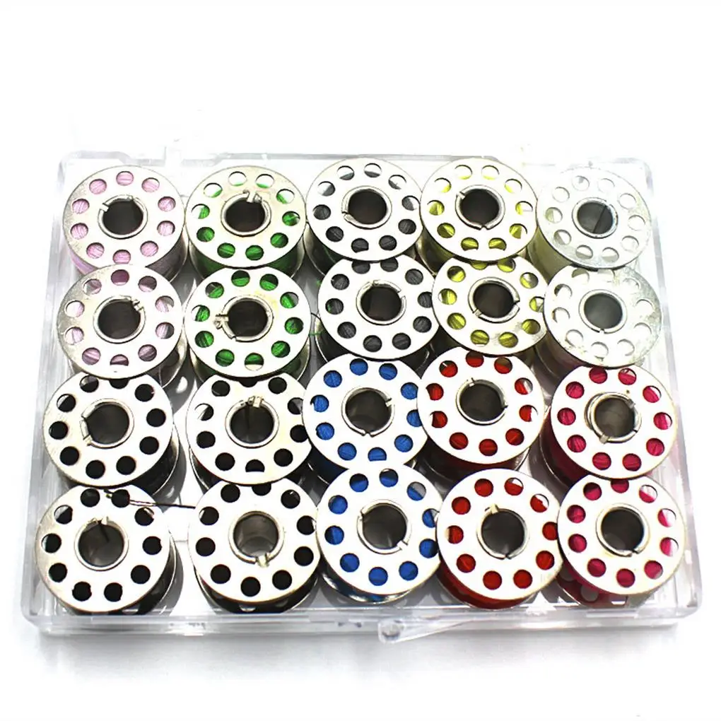 

Metal Sewing Bobbins Threads Multicolor Cotton Stitching String Sewing Machine Threads Accessories Bobbin Spool Set Tools
