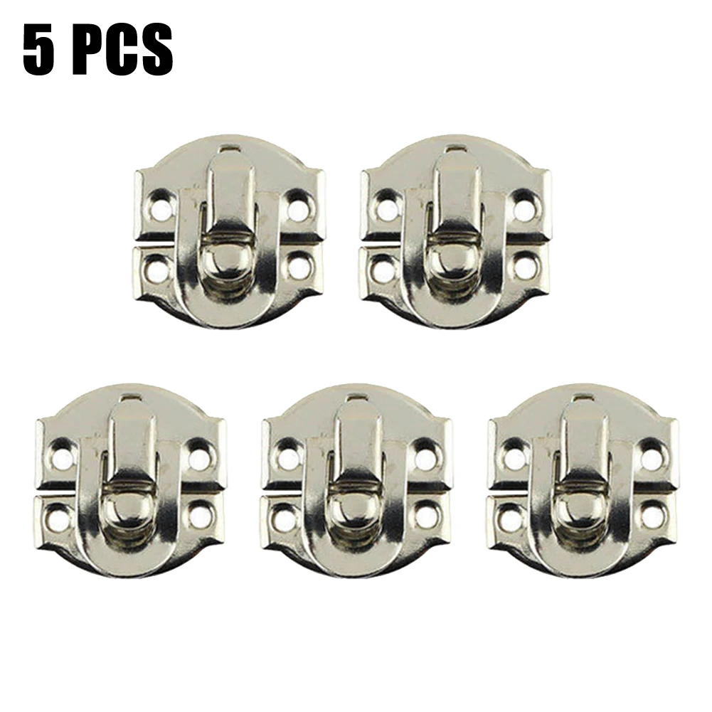 

5/12Pcs Latch Hasps Hinges Jewelry Box Hasp Clasp Suitcase Wood Chest Cabinet Decorative Lock Latch Furniture Hardware