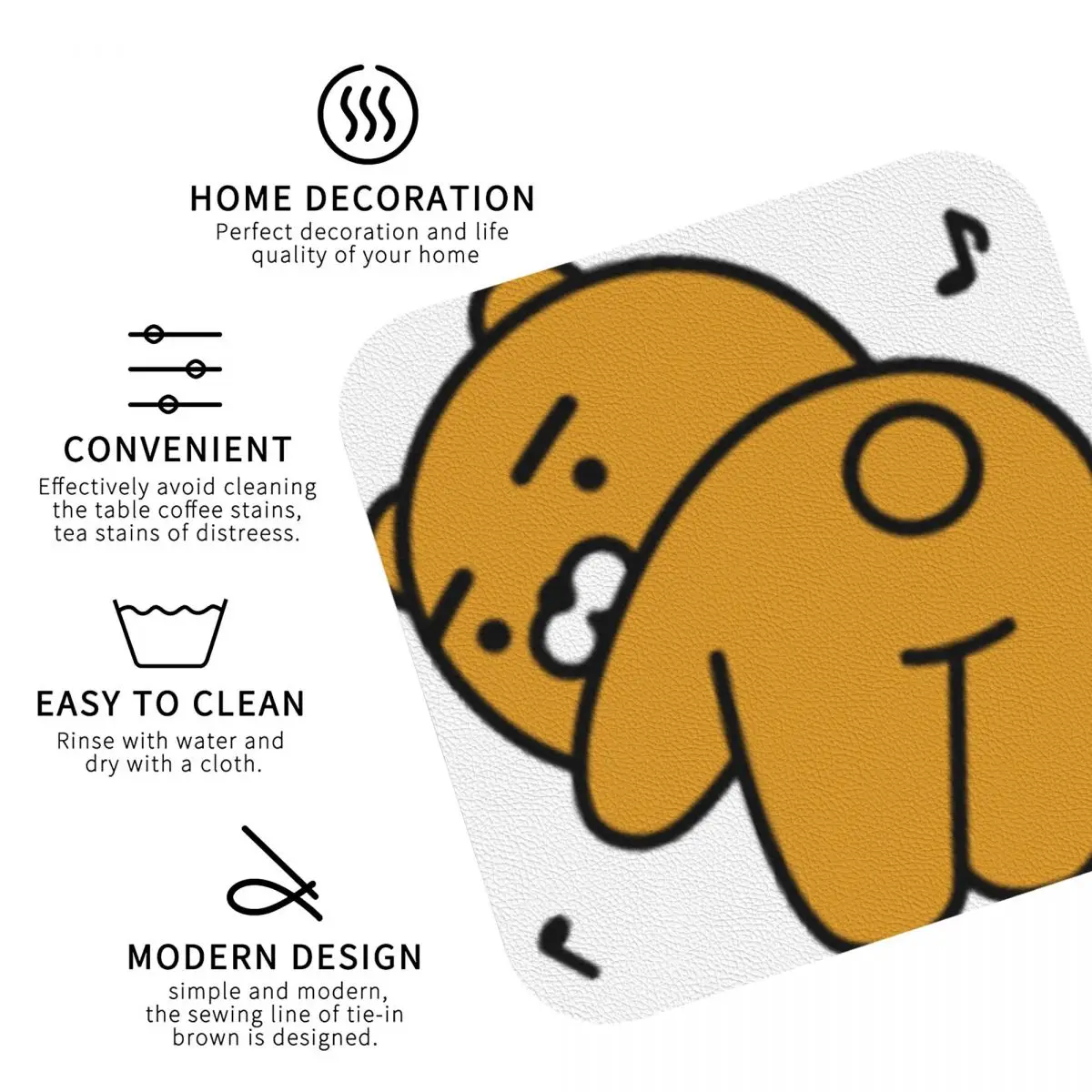 Друзья KakaoTalk Привет! Подставки Ryan кухонные салфетки изоляционные коврики для