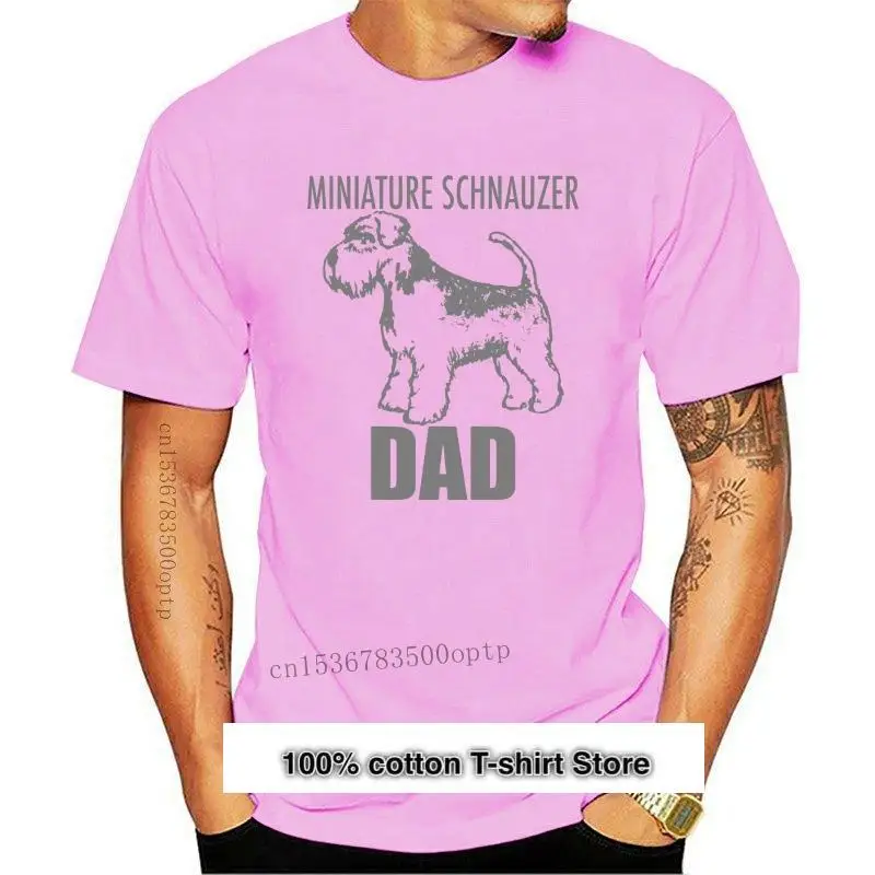 Camiseta con estampado de perro Schnauzer en miniatura, camisa con estampado de...