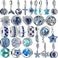 2022 new summer ocean charm series murano glass sea turtle starfish fish beads fit original brand bracelets women jewelry gift