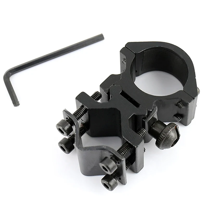 

Universal Metal Rail Clip 25mm Ring 20mm Rail Gun Mount Tactical Flashlight Laser Torch Bracket For Hunting Flash Light Base