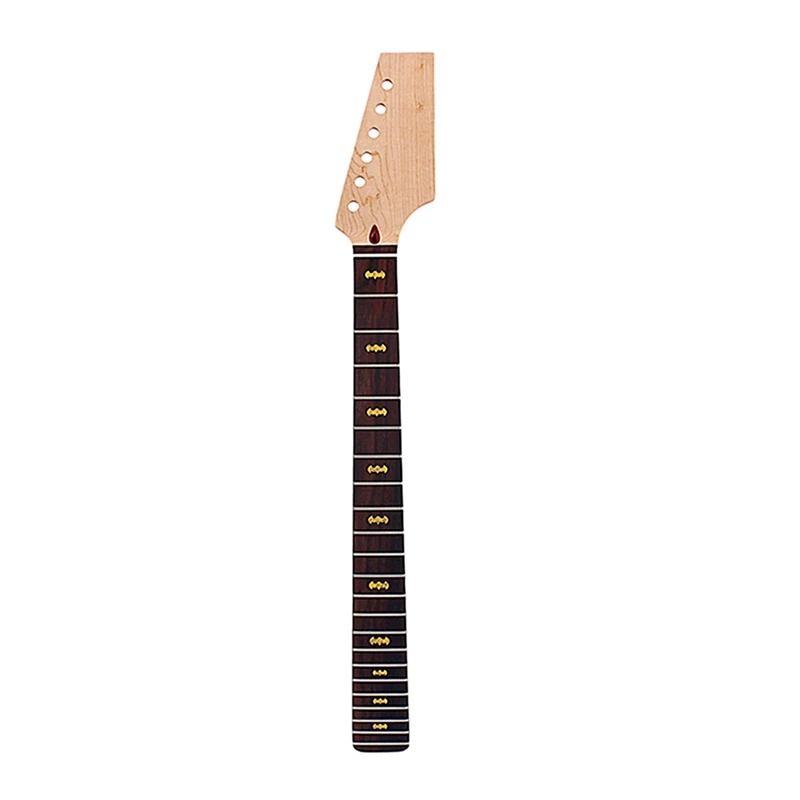

Half Paddle Guitar Headstock 22 Frets Roasted Maple Rosewood Fingerboard For Electric Guitar Neck Replacement