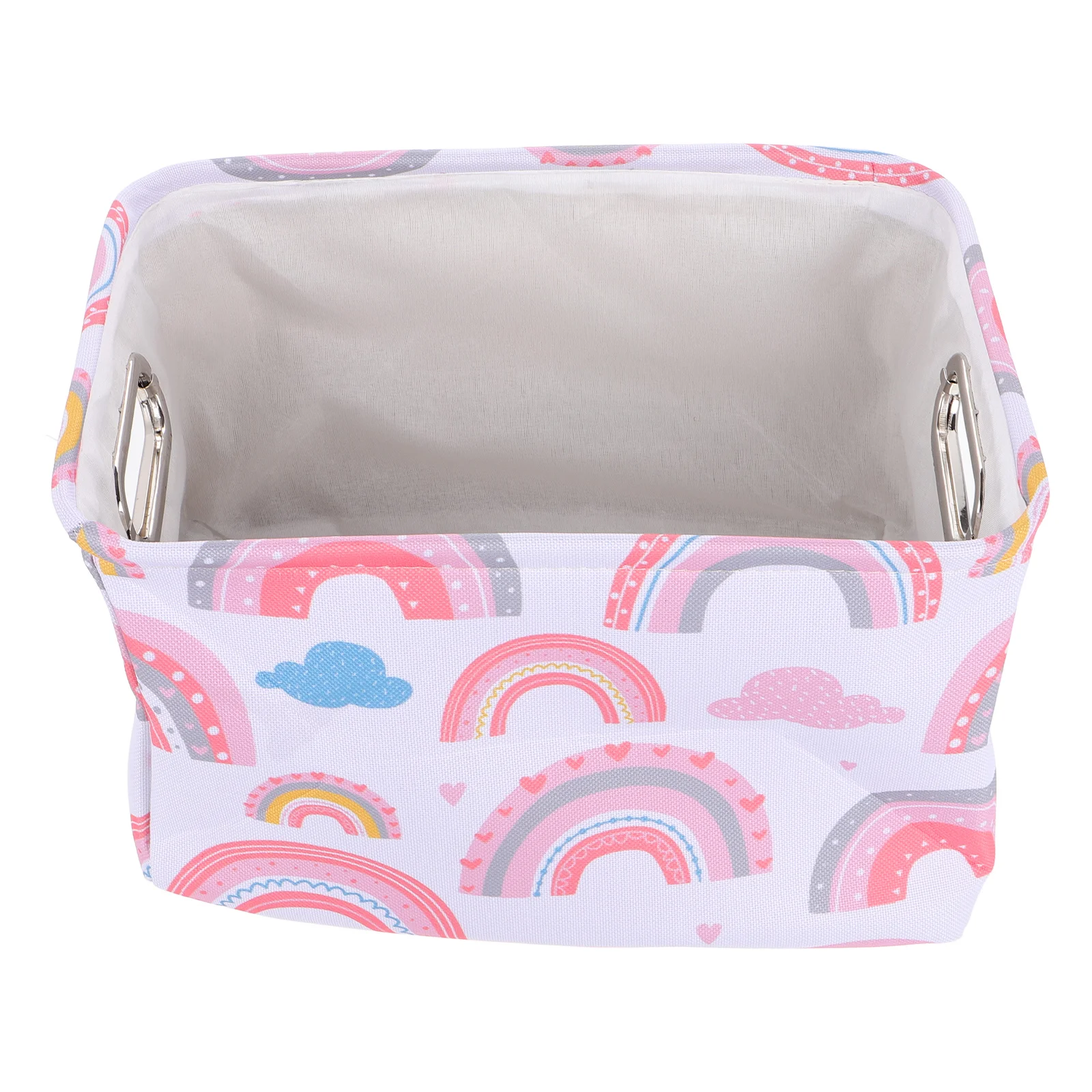 Большая корзина для белья корзины хранения одежды радужные детских книг холст