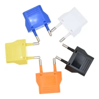 high quality us to eu europe power plug adapter 6a round 2 pin type c 10pcs