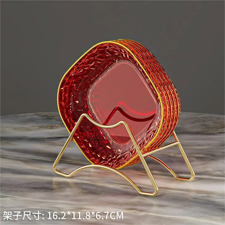 

Пластиковые квадратные тарелки для фруктов 4 шт.