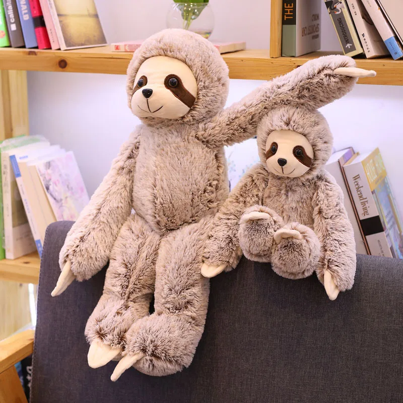 

New 1pc 50cm/70cm Lifelike Sloth Baby Doll Sloth Plush Toys Stuffed Dolls Kids Toys Lovely Doll Girlfriend Best Gifts Brinquedos