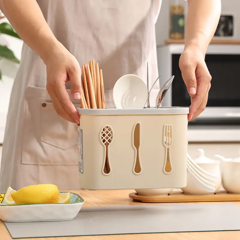 

Полка для сушки столовых приборов, коробка для хранения, ложка, нож, палочки, вилка, кухонные инструменты, органайзер, держатель посуды, стол...