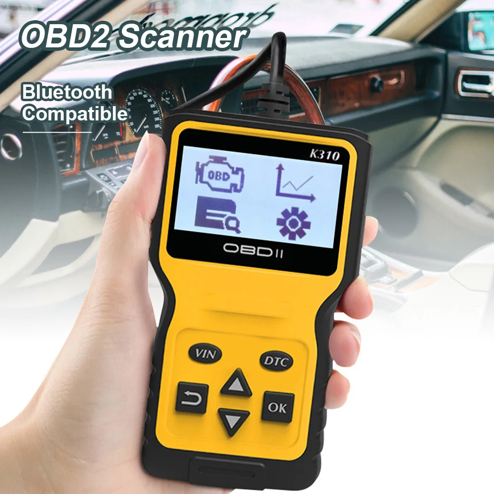 

K310/V310Pro Bluetooth OBD2 Scanner With LCD Display Upgrade Car Fault Code Reader Diagnostic For All OBDII Vehicles Since 1996