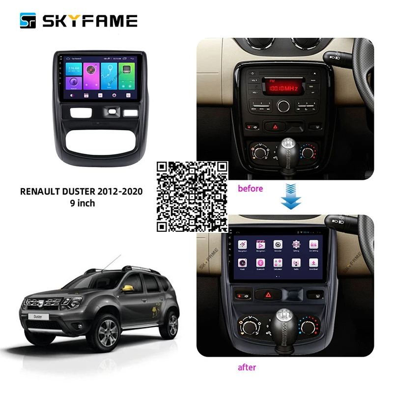 

Для Renault Duster, для Nissan Terrano 2012-2020, автомобильные аксессуары, радио, стерео, Android, мультимедийная система