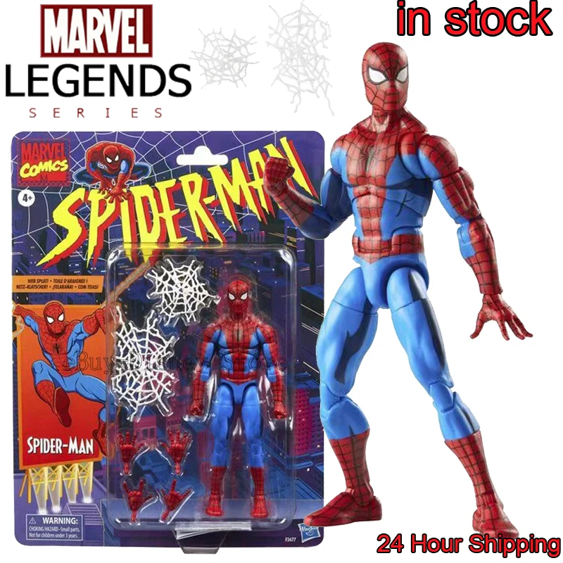 

In Stock Ko Ml Legends Classic Spider Web Spiderman Action Figures Toys 6 Inch Spider Man Movable Statues Model Doll Collectible