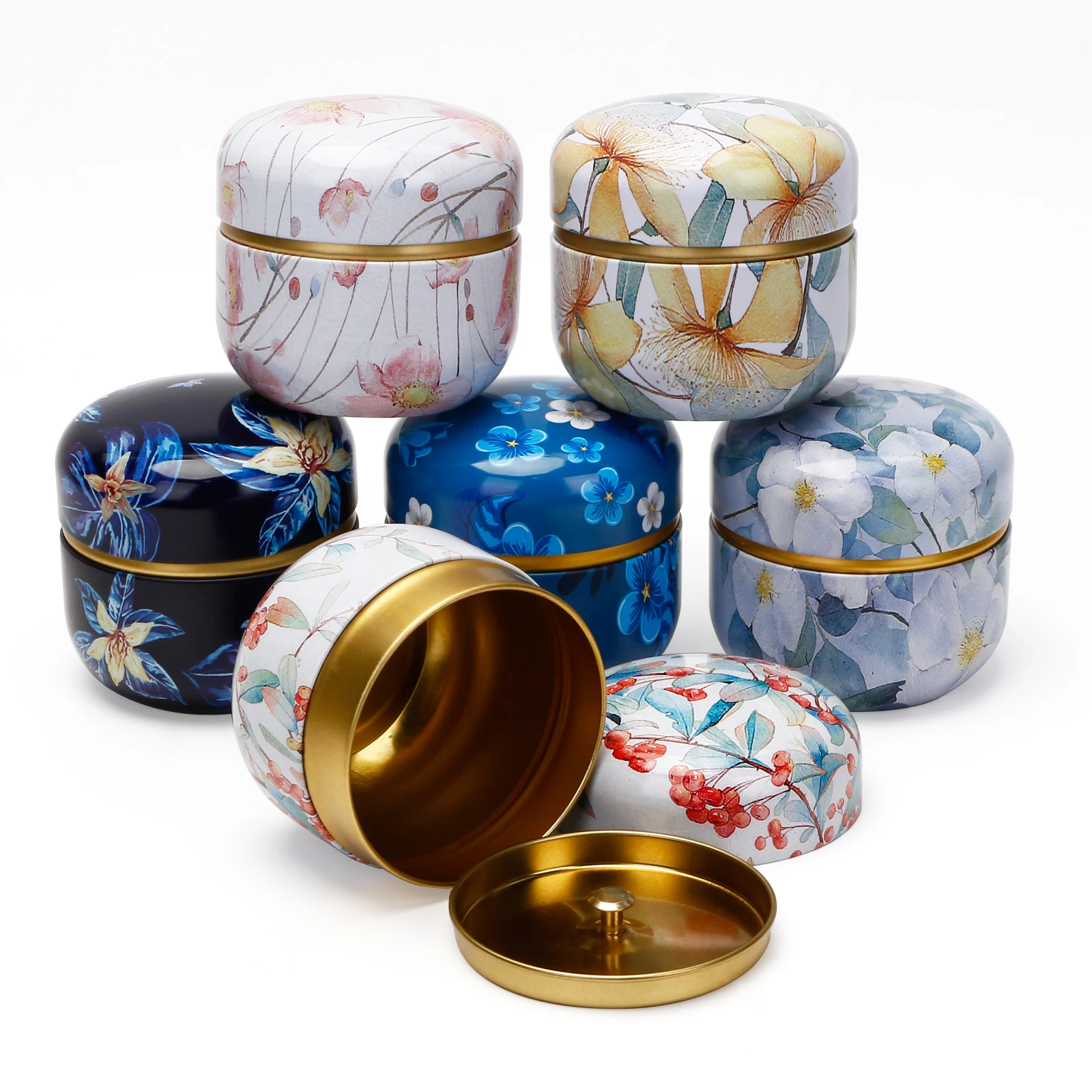 Набор чайных коробок в японском стиле металлические банки для чая контейнеры