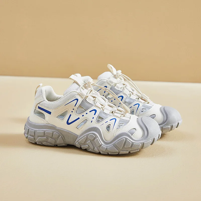 Женские туфли через плечо на толстой подошве для повседневного использования.