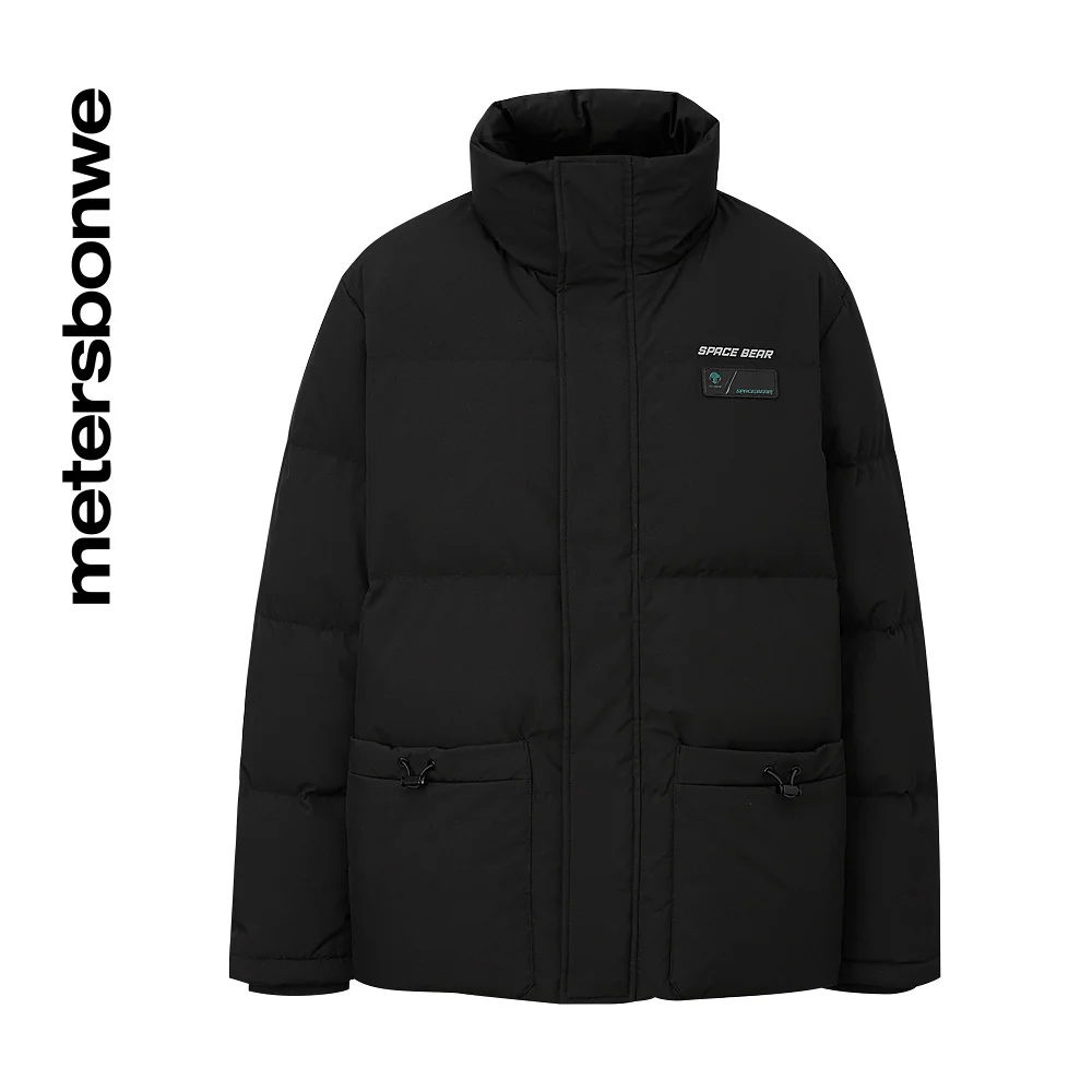 Metersbonwe Stand Collar Thick Short Down Jacket For Men 80%Duck Down Casual Pocket Datail Warm Wear Loose Male Winter Down Coat