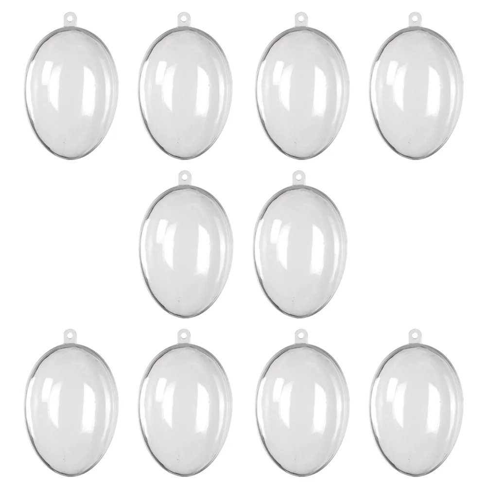 

Eggs Easter Fillable Ornaments Clear Craft Hanging Large Bulk Transparent