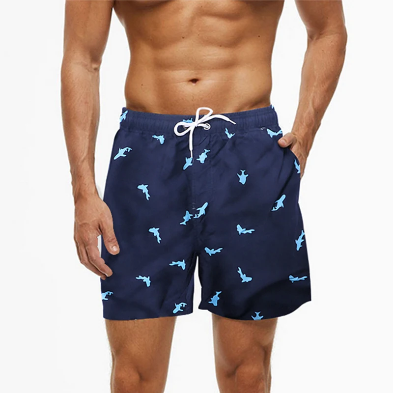 

Men's Beach Shorts Surfing Board Shorts Sports Pants Swimwear Short Men Swimsuit Boys Briefs Swimming Trunk Quick Dry Summer