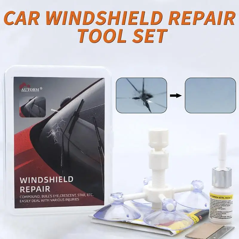 

Windshield Repair Kits Car Glass Windshield Crack Repair Adhesive Glue Auto Glass Repair Tool Set Windshield Repair Kit For Car