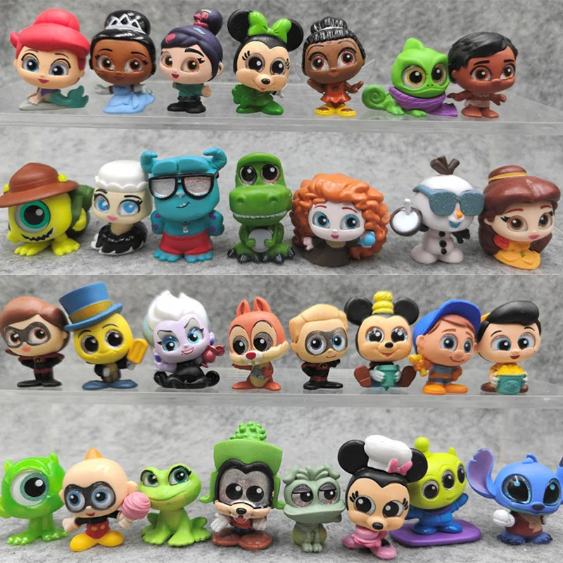 30pcs/bag Doorables Disney Classic Original 3-4cm Mini Figur
