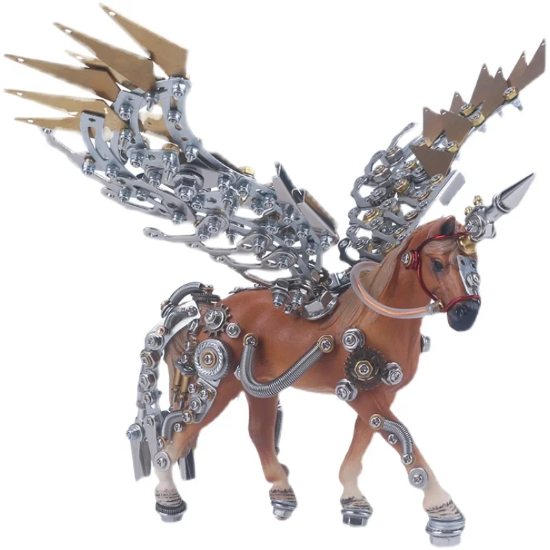 

Metal Puzzle 3d Model Kit For Adults DIY Creative Toys Mecha Horse Mechanical Animal Desktop Ornaments Gift Birthday Present New