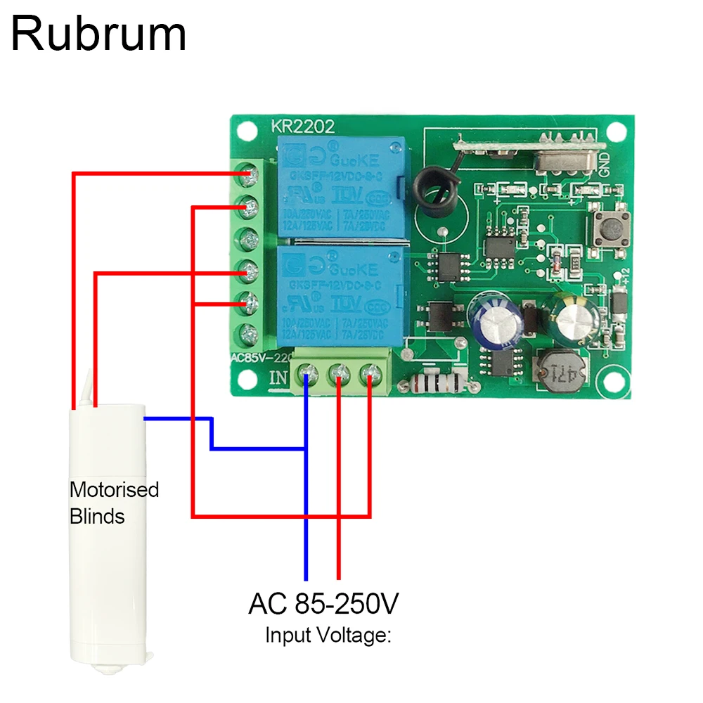 Универсальный беспроводной пульт дистанционного управления Rubrum 433 МГц 110 В