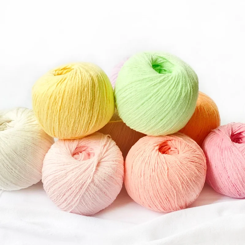 Пушистый хлопок 2 мм Очень Тонкая Синель матовая 50 г сделай сам ручная вязка кукла